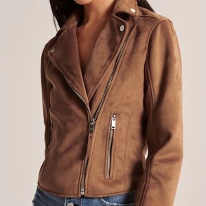 Abercrombie Vegan Suede Jacket | Size XS